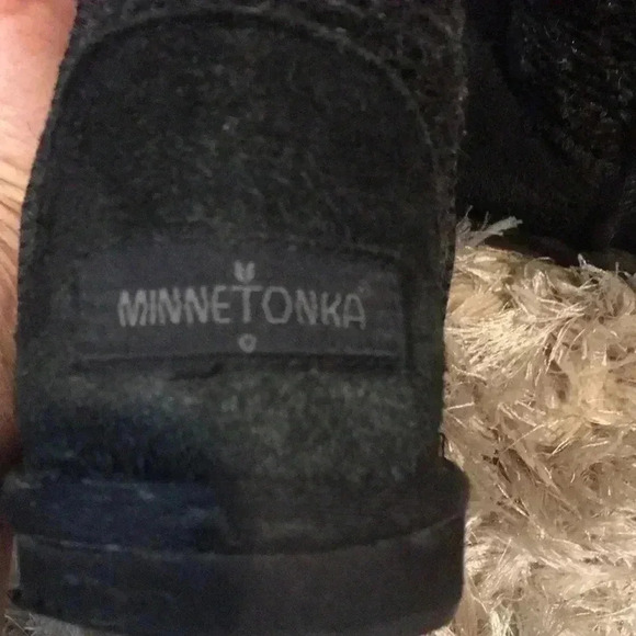 Minnetonka boots shearling suede guc - Picture 5 of 10